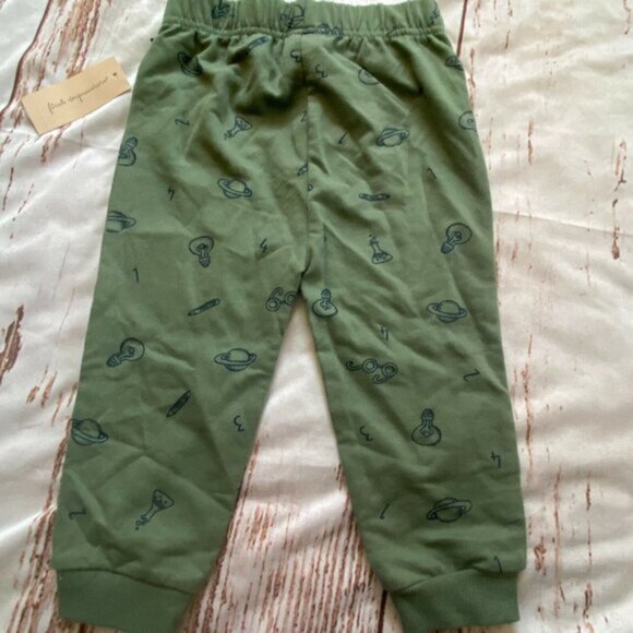 First Impressions Toddler Jogger Pants-Light bulb-Green/Blue-Size 24 Months-NWT - Picture 4 of 4